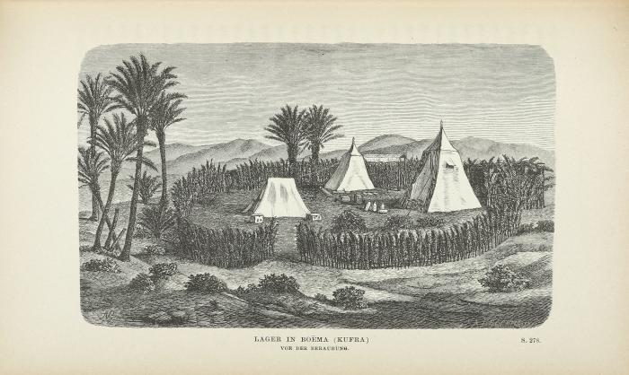 Kufra. Reise von Tripolis nach der Oase Kufra. Ausgeführt im Auftrage der Afrikanischen Gesellschaft in Deutschland. Nebst Beiträgen von P. Ascherson, J. Hann, F. Karsch, W. Peters, A. Stecker.