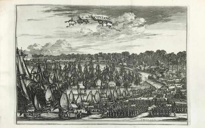 Oost-Indische voyagie; vervattende veel voorname voorvallen en ongemeene vreemde geschiedenissen, bloedige zee- en landt-gevechten tegen de Portugeesen en Makassaren ... mitsgaders een curieuse beschrijving der voornaemste landen ... als oock sijn seer gevaerlijcke wederom-reyse naer’t vaderlandt. 2 Tle. in 1 Bd.