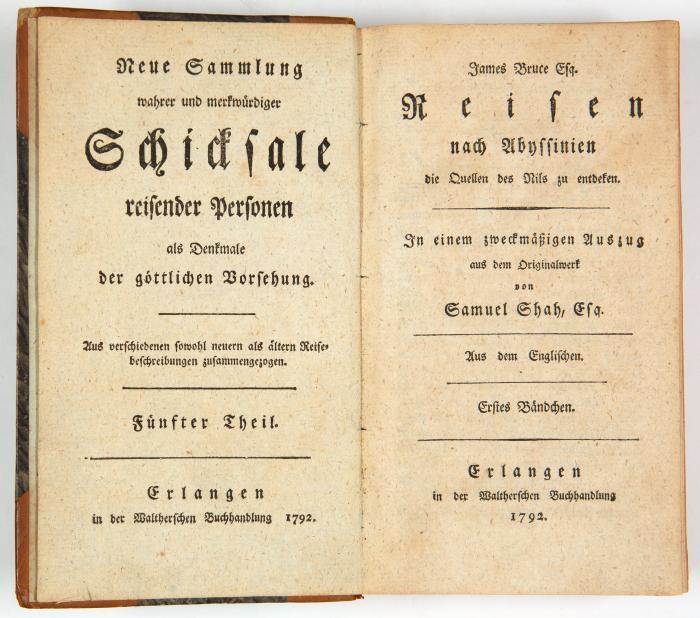 Reisen nach Abyssinien die Quellen des Nils zu entdecken. In einem zweckmäßigen Auszug aus dem Originalwerk von Samuel Shah. 2 Tle. in 1 Bd.