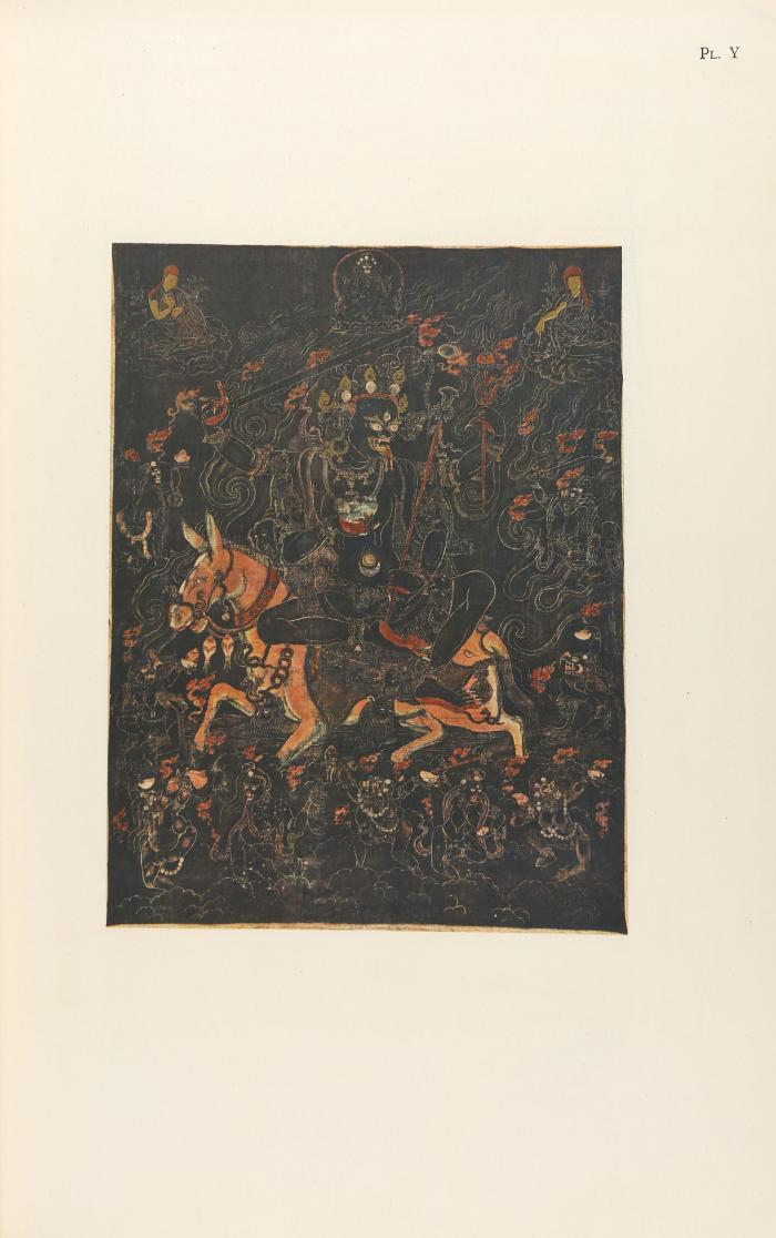 Tibetan painted scrolls.