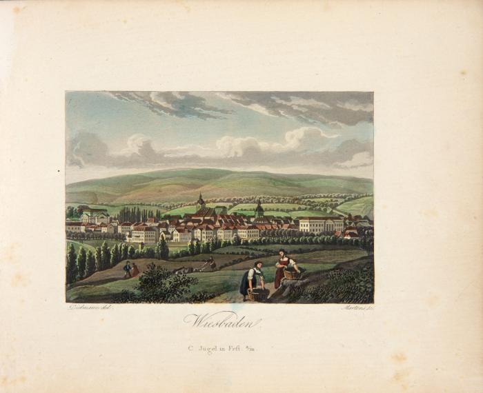 Dielmann, Jacob Fürchtegott (Illustr.): Vues pittoresques de Wiesbade er de ses Environs.