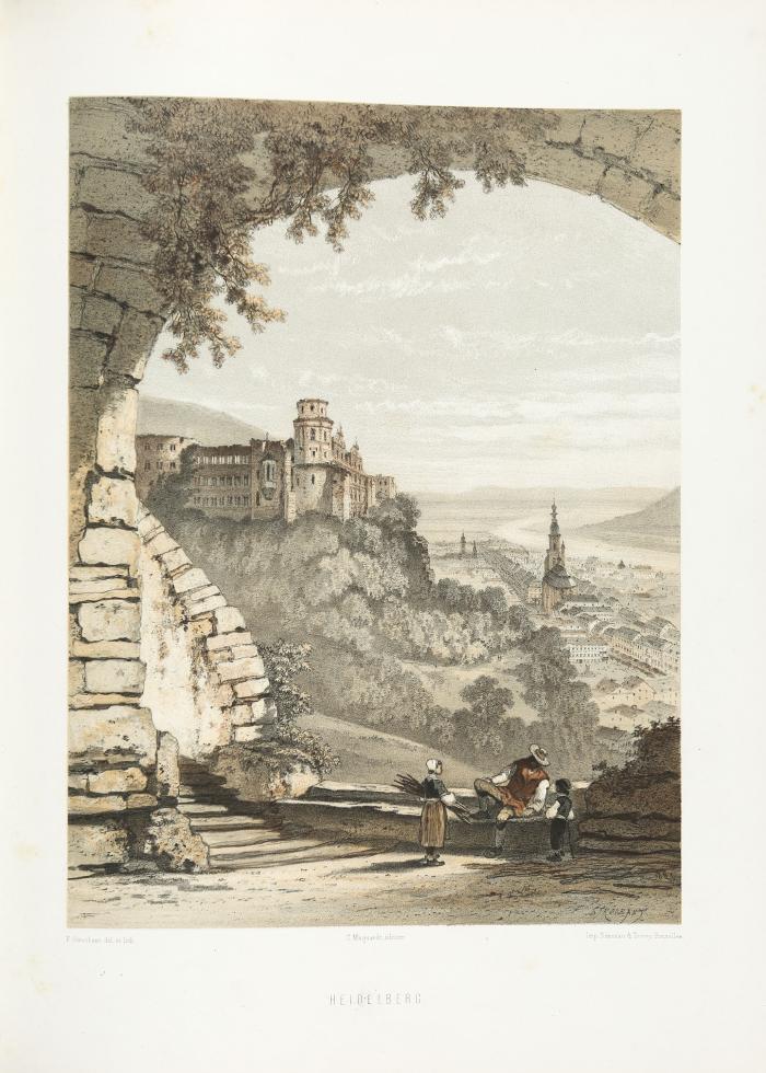 Der Oberrhein, Kunstdenkmale und Landschaft. Malerische Ansichten. Nach der Natur gezeichnet und in Farben lithographirt.