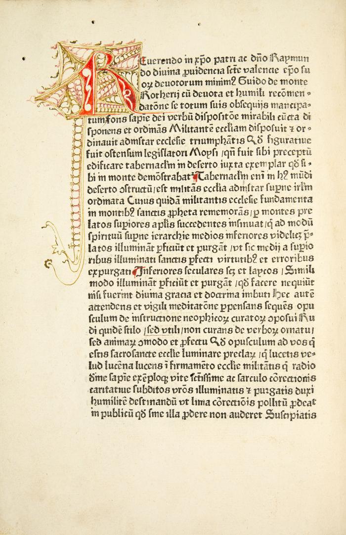 Guido de Monte Rocherii: Manipulus curatorum. (Blaubeuren? Drucker des Lotharius, d. i. Konrad Mancz?, nicht nach 22.III.1474).