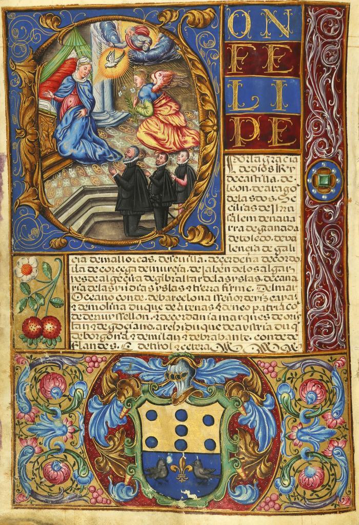 Carta executoria de hidalguia. Adelsbrief zur Nobilitierung des Luis de Tórtoles aus Miranda del Castañar (Salamanca). Spanische Urkunde auf Pergament.