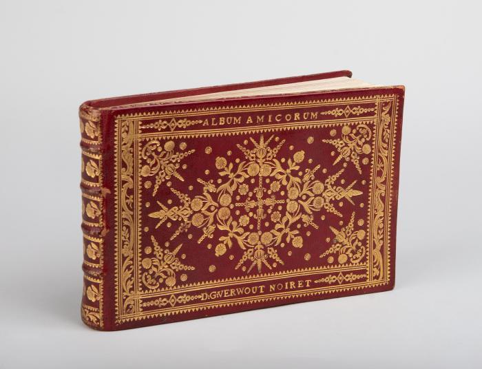 Album amicorum des David Grenier Verwout Noiret. Handschrift auf Papier.