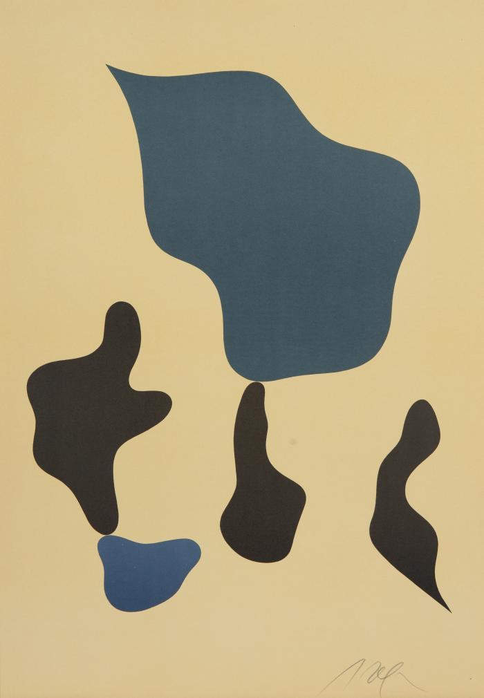 Composition mit fünf Formen