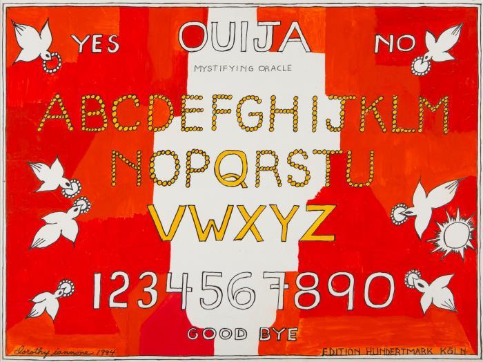 Dorothy Iannone and her friends play with the Ouija board
