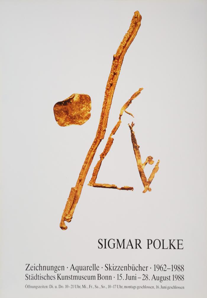 Sigmar Polke. Zeichnungen Aquarelle Skizzenbücher, Städtisches Kunstmuseum Bonn 1988 / Die gesamten Editionen 1963-2000, Württembergischer Kunstverein Stuttgart 2000 / 11. Rubenspreis der Stadt Siegen, Museum für Gegenwartskunst Siegen 2007 (2x)