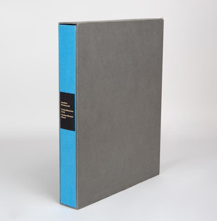 KAREL APPEL
ANDRÉ FRÉNAUD: Unteilbares Teil. Deutsch von Paul Pörtner. Holländisch von Robert Franquinet. Köln: Galerie der Spiegel (1961).