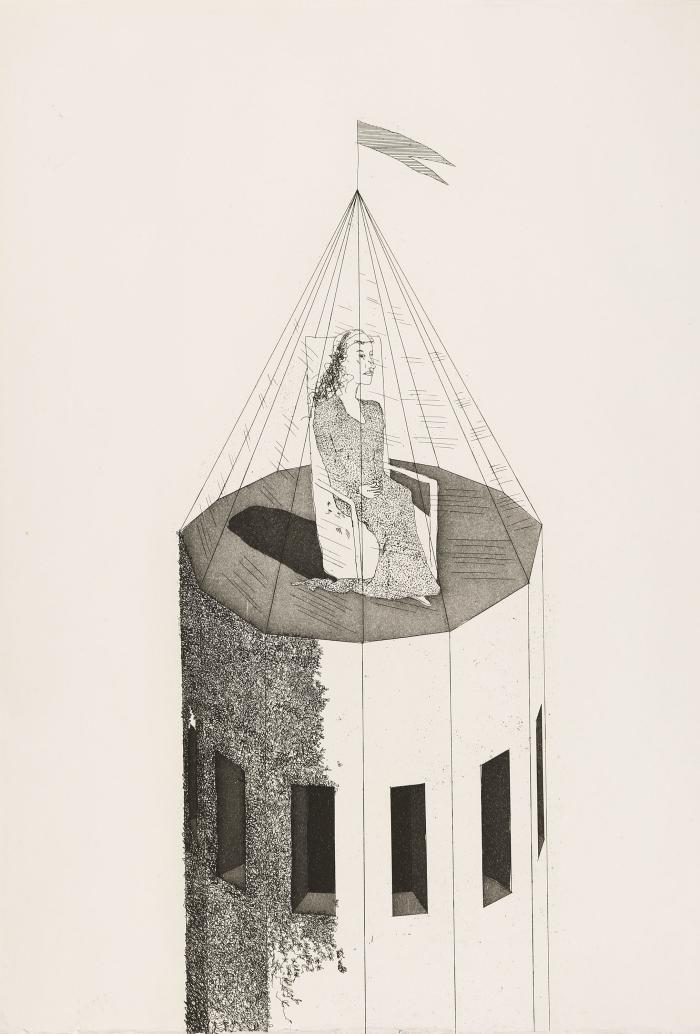 DAVID HOCKNEY
GRIMM, JACOB AND WILHELM:
Illustrations for Six Fairy Tales from the Brothers Grimm. 5 (of 6) parts on loose sheets.