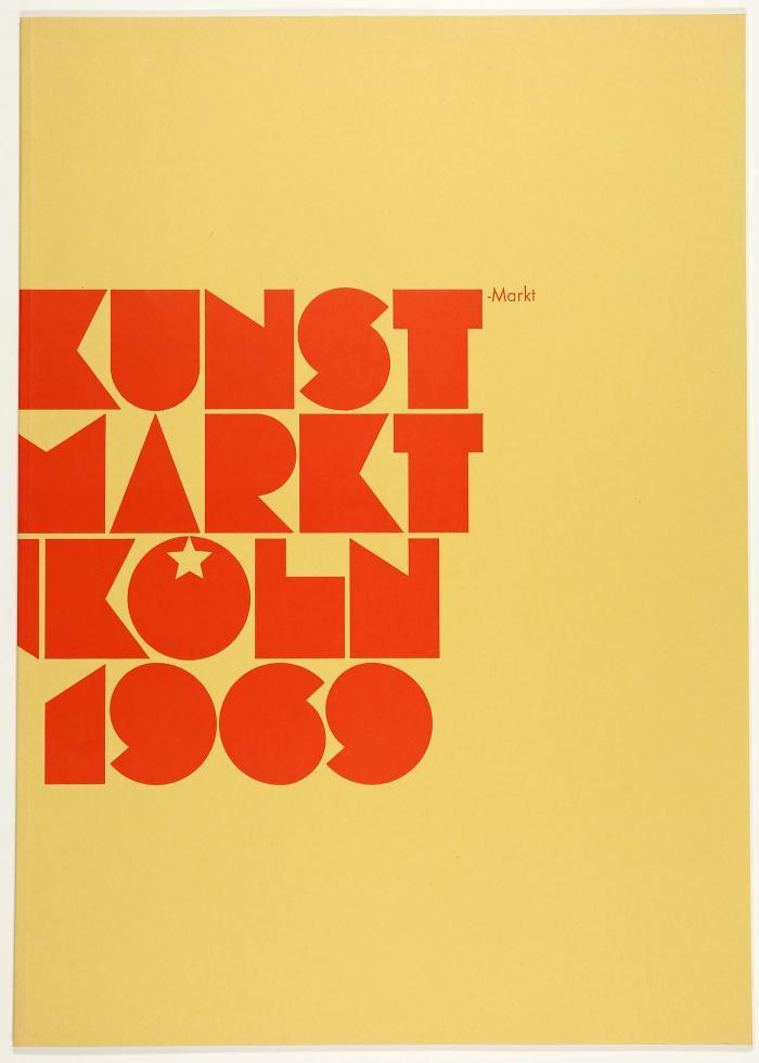 Kölner Kunstmarkt 69. Köln: Verein progressiver deutscher Kunsthändler 1969.