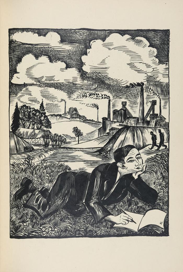 CONRAD FELIXMÜLLER
Das Maler-Leben. 16 Originallithographien mit Pinsel und Feder.