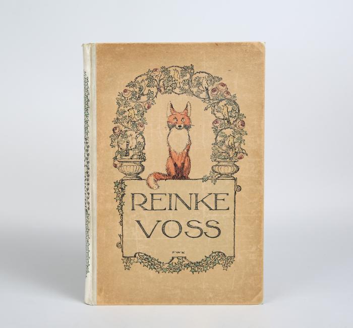 FRIEDRICH WILHELM KLEUKENS 
CHRISTIAN KLEUKENS: Reinke Voß, eene ole Geschichte, upt Nee vertellt. Darmstadt und Leipzig: Ernst Ludwig Presse für den Insel-Verlag 1913.