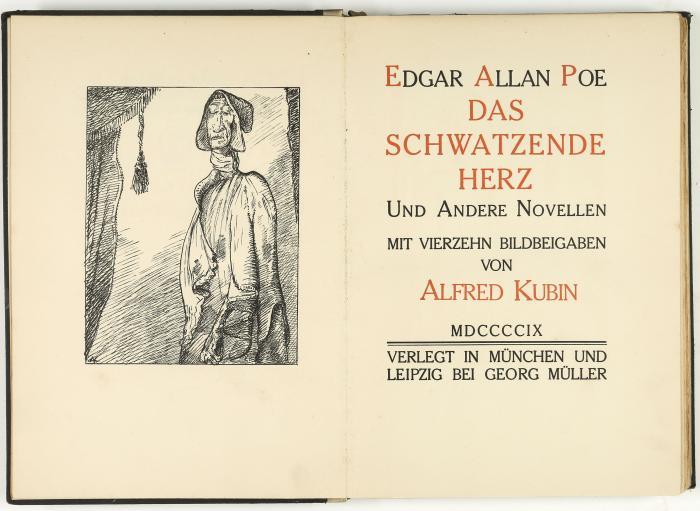 ALFRED KUBIN
EDGAR ALLAN POE. 6 von A. Kubin illustr. Werke. München und Leipzig: Gg. Müller.