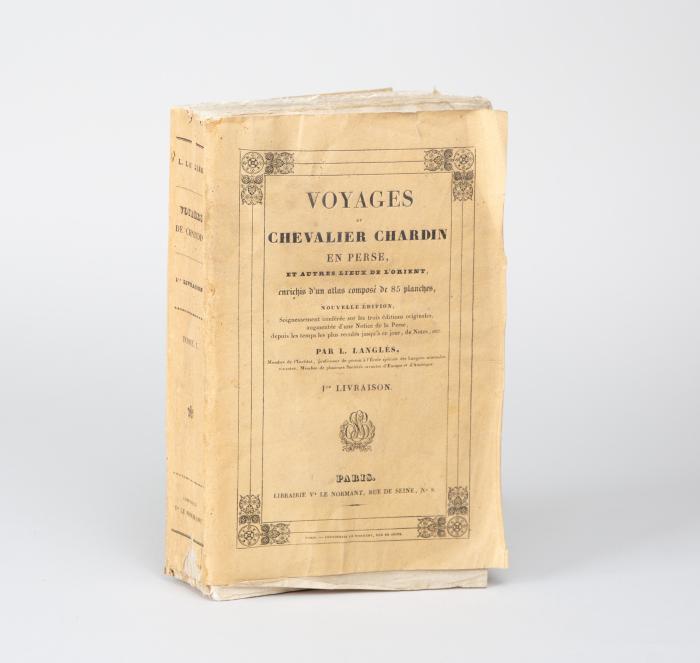 Chardin, Jean. - Langlès, L. (Ed.): Voyages du Chevalier Chardin en Perse, et autres lieux de l'Orient. Nouvelle édition.10 Textbände und 1 Atlas in 11 Bden.