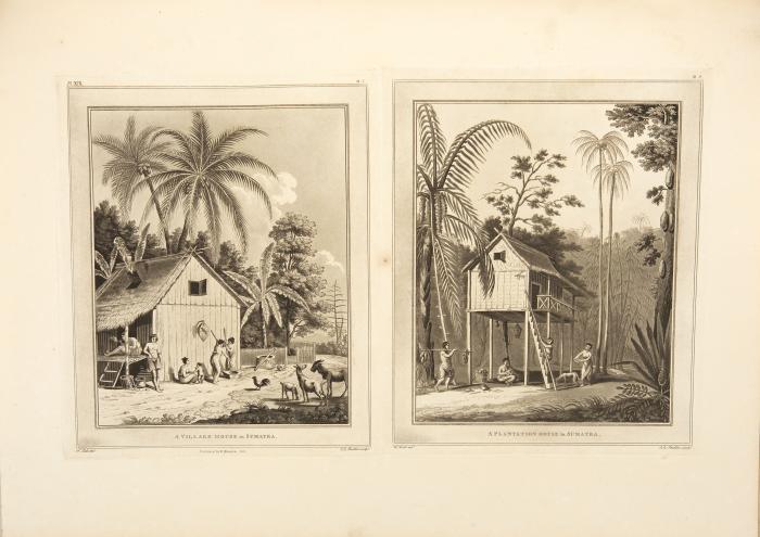 Marsden, William: The History of Sumatra. Containing an Account of the Government, laws, customs, and manners of the native inhabitants, with a description of the natural productions, and a relation of the ancient political state of that Island. Dazu: Plates to Marsden's history of Sumatra.