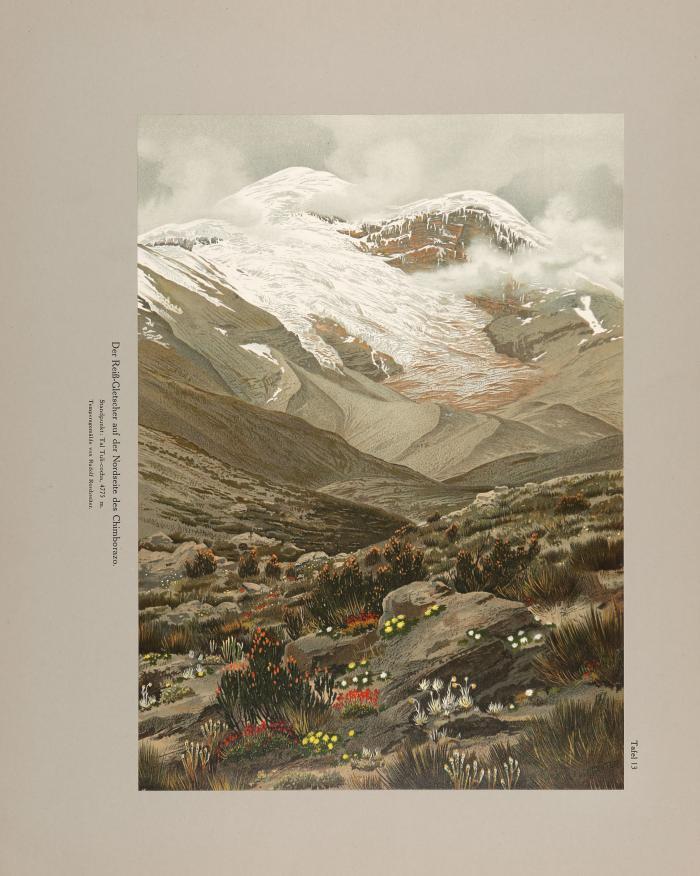 In den Hoch-Anden von Ecuador: Chimborazo, Cotopaxi etc. Reisen und Studien. Text und Bilderatlas in 2 Bden.