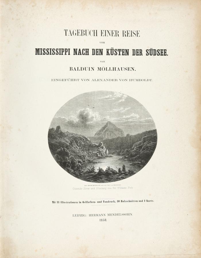Tagebuch einer Reise vom Mississippi nach den Küsten der Südsee. Eingeführt von Alexander von Humboldt.