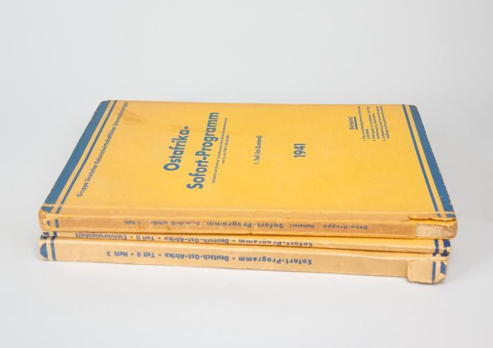 Ostafrika-Sofort-Programm bearbeitet auf Grund der Verordnung des Herrn Reichswirtschaftsministers vom 13. Juni 1940 V. SO 841/409.