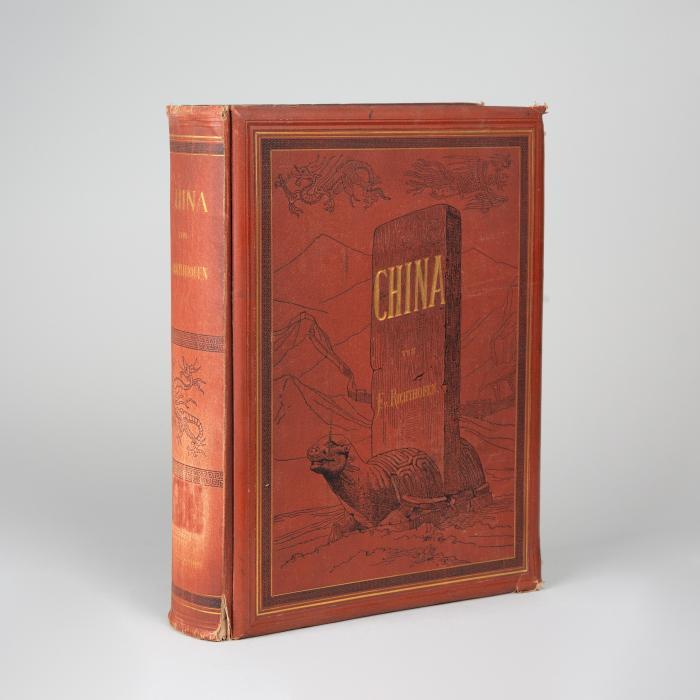 China. Ergebnisse eigener Reisen und daruf gegründeter Studien. Erster Band. Einleitender Teil. Nur Band I (von 5 und 2 Atlasbänden).