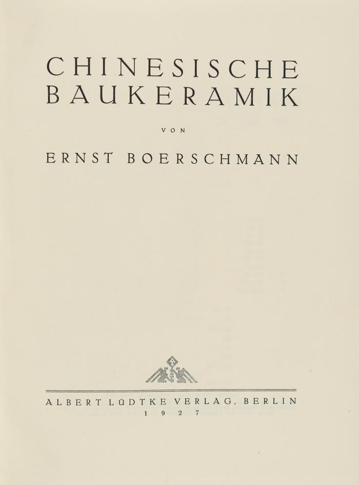 Chinesische Baukeramik.