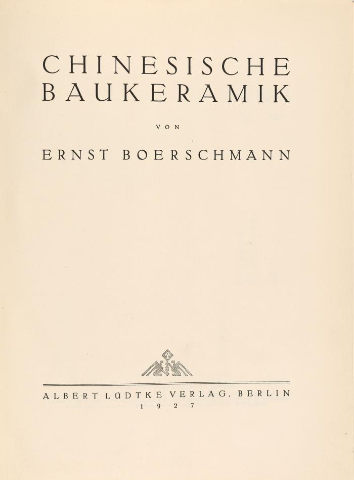 Chinesische Baukeramik.