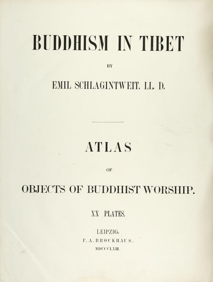 Buddhism in Tibet. Atlas of Objects of Buddhist Worship. Nur Atlasband (ohne den Textband).