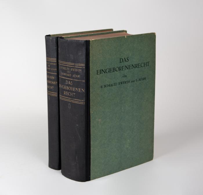 Das Eingeborenenrecht. Sitten und Gewohnheitsrechte der Eingeborenen der ehemaligen deutschen Kolonien in Afrika und in der Südsee. 2 Bde.