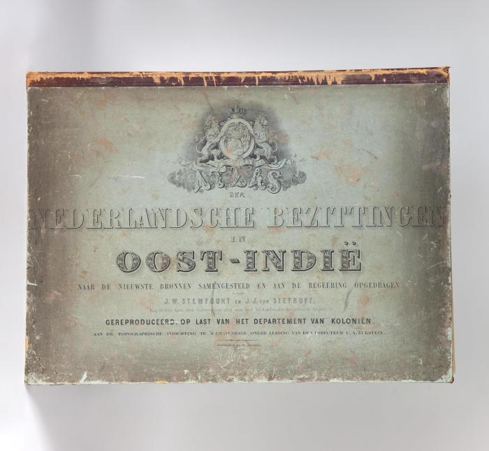 Der Nederlandsche Bezittingen in Oost-Indië. Naar de nieuwste Bronnen samengesteld en aan de Regeering opgedragen. Gereproduceerd, op last van het Departement van Koloniën, aan de topographische Inrichting te's Gravenhage, onder Leiding van den Directeur C. A. Eckstein.