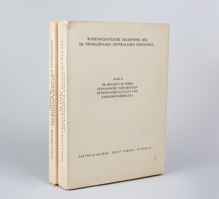 Wissenschaftliche Ergebnisse der Dr. Trinkler'schen Zentral-Asien Expedition. 2 Bde.