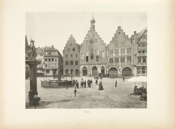 Frankfurt am Main. Aufnahmen nach der Natur. In Lichtdruck ausgeführt von der Verlagsanstalt für Kunst und Wissenschaft vorm. Friedrich Bruckmann in München.