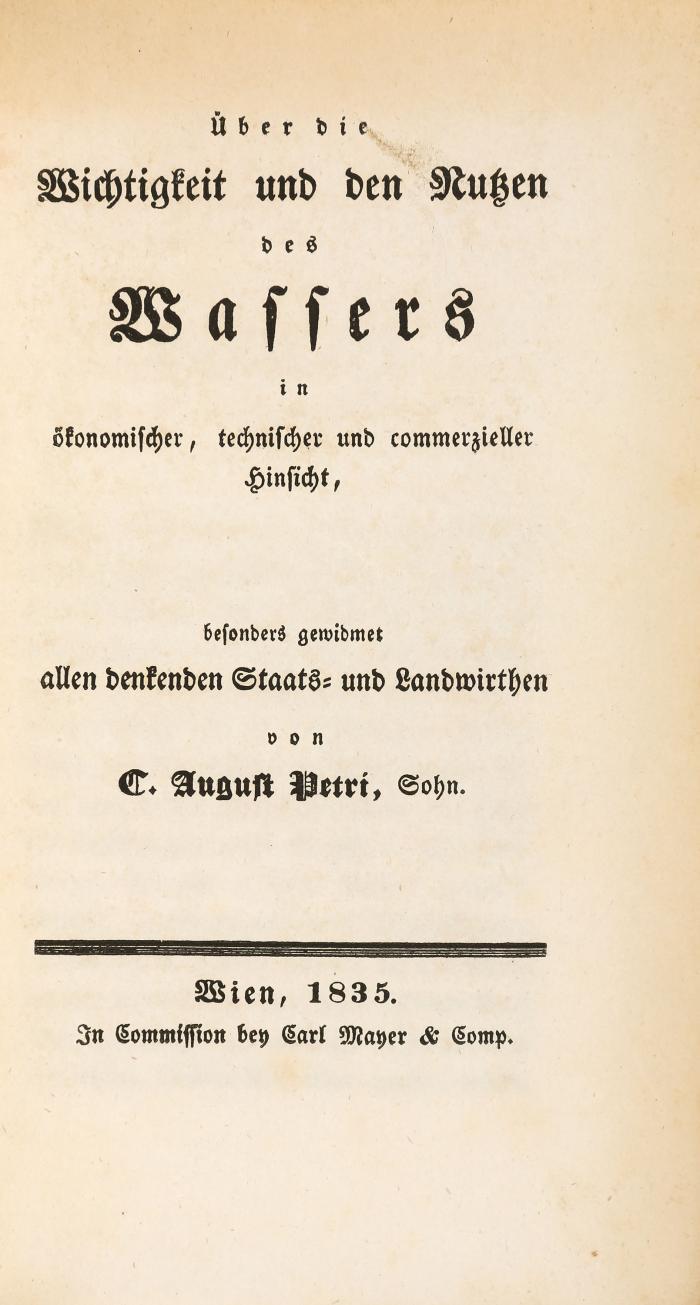 Wasserbau. - Konvolut von 7 Werken in 8 Bänden. 1795-1861.