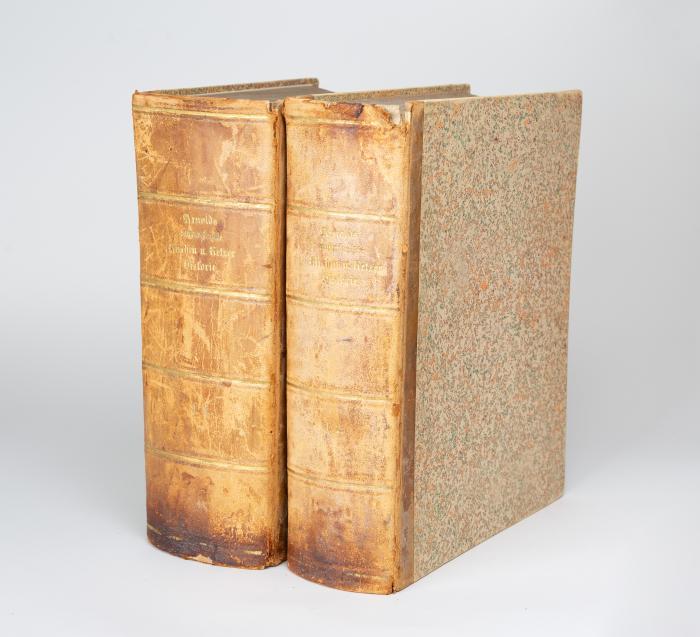 Unpartheyische Kirchen- und Ketzer-Historie, vom Anfang des Neuen Testaments biß auf das Jahr Christi 1688 ... Tle. I-II / Fortsetzung und Erläuterung ... Tle.III-IV.  Insges. 4 Tle. in 2 Bdn.