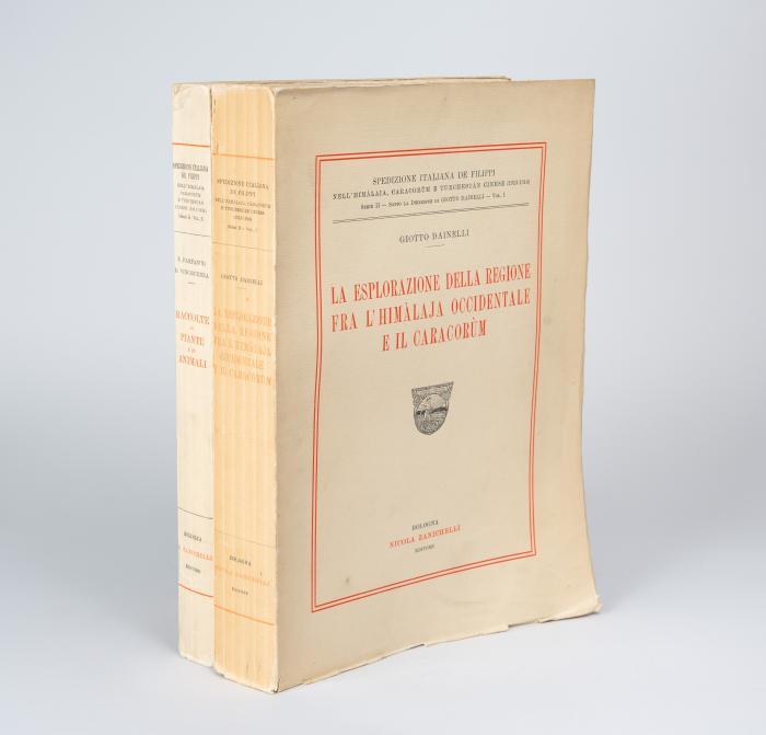 Spedizione Italiana de Filippi Nell' Himàlaia, Caracorùm e Turchestàn Cinese (1913-1914). Serie II, Band I und Band X. 2 (von 12 Bänden).