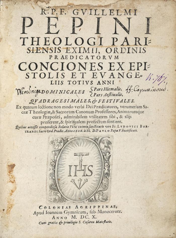 Conciones ex epistolis et evangeliis totius anni dominicales pars hiemalis, pars aestivalis, quadragesimales, et festivales. / Conciones dominicales ex epistolis et evangeliis totius anni pars aestivalis. 2 in 1 Bd.