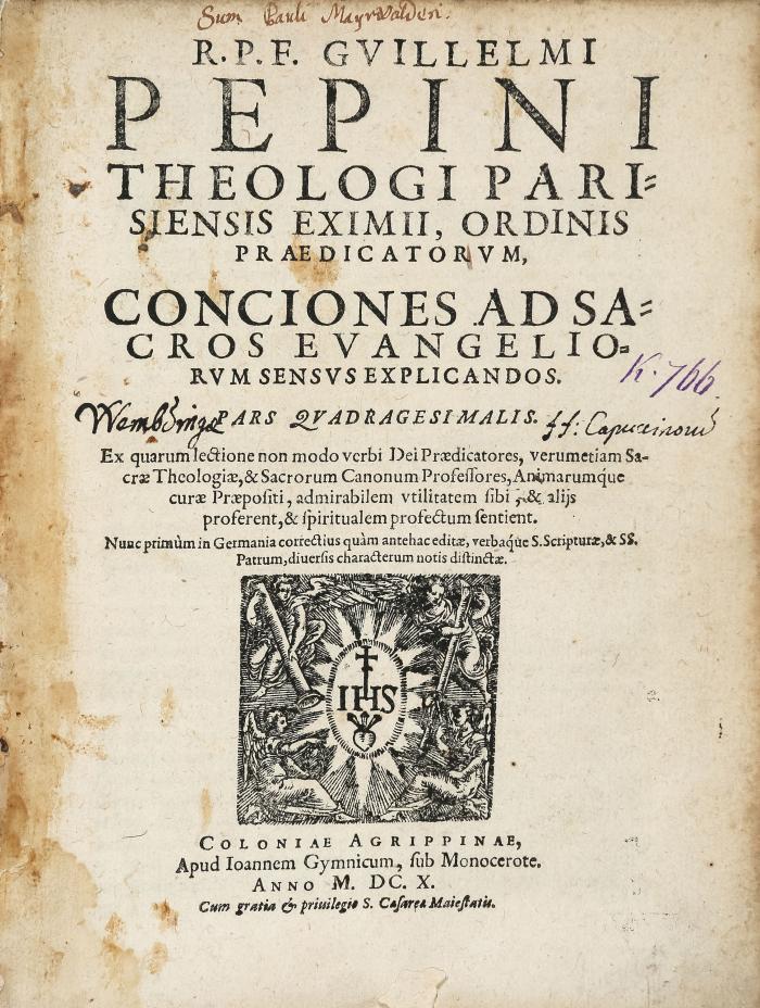 Conciones ad sacros evangeliorum sensus explicandos. Pars quadragesimalis.