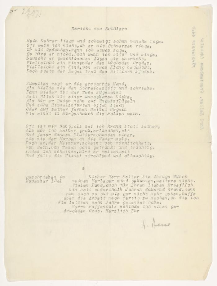 HERMANN HESSE (1877 Calw – 1962 Montagnola)
Literaturnobelpreisträger