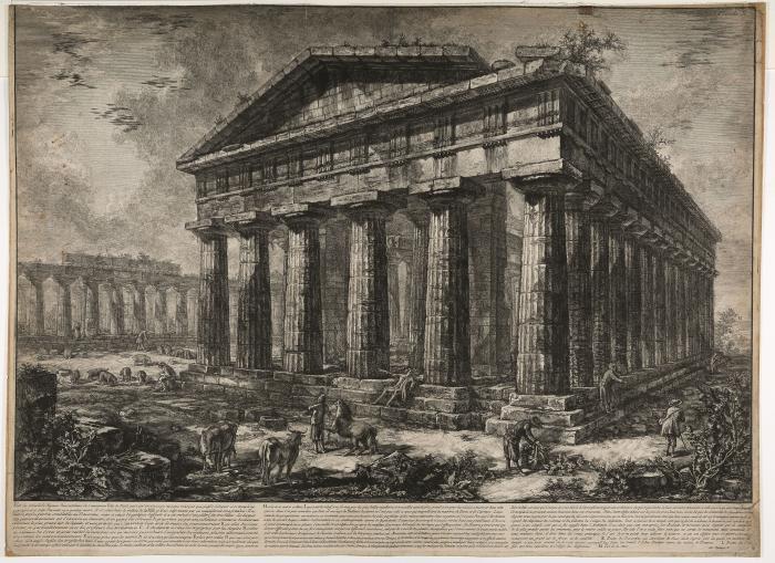 Vue du Temple de Neptune… Planche X