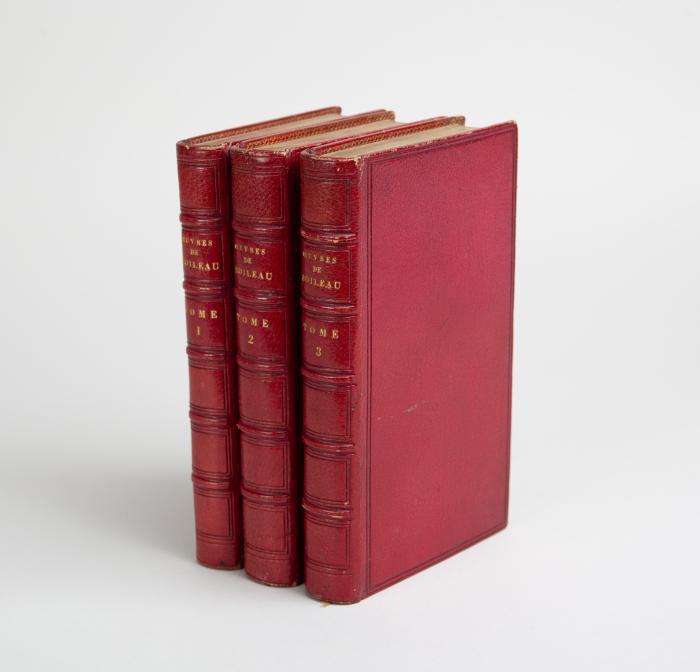 Boileau-Déspreaux, Nicolas: Oeuvres. Imprimé par ordre du Roi pour l'éducation de Monseigneur le Dauphin. 3 Bde.