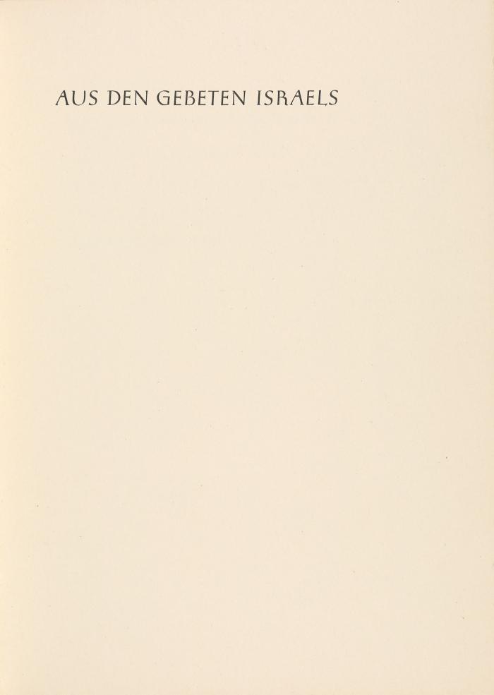 Guggenheim, Siegfried (Hrsg.): Aus den Gebeten Israels.