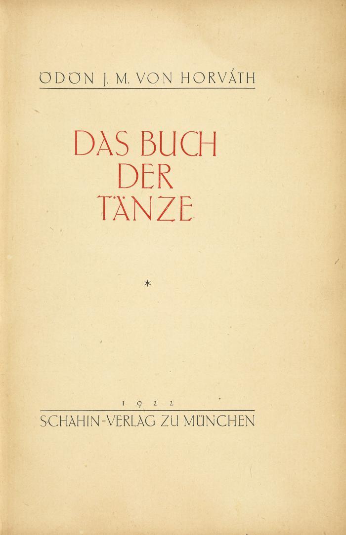 Das Buch der Tänze.